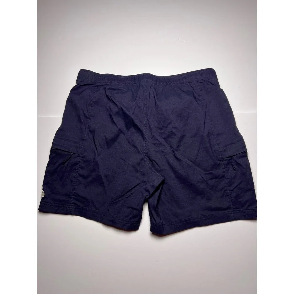 The North Face Cargo Shorts Mens Large Navy Blue Belted Hiking Outdoor 7